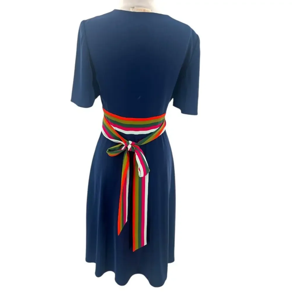 Tory Burch Peggy colorful wrap dress sz 0